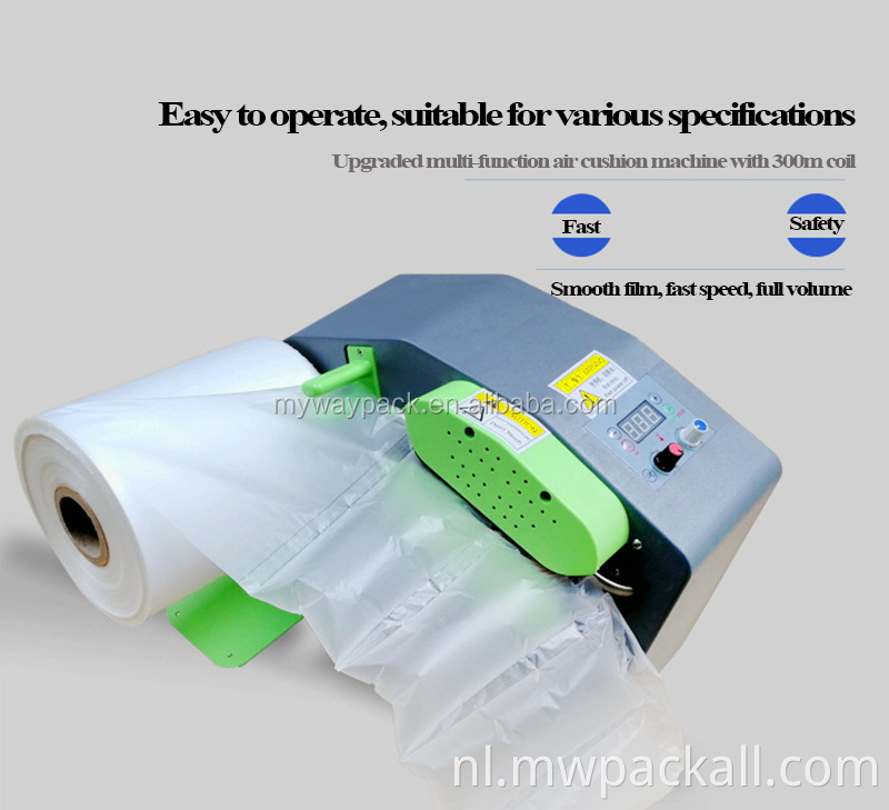 Air Pad Film Void Fill Cushion Making Machine voor verzending Express